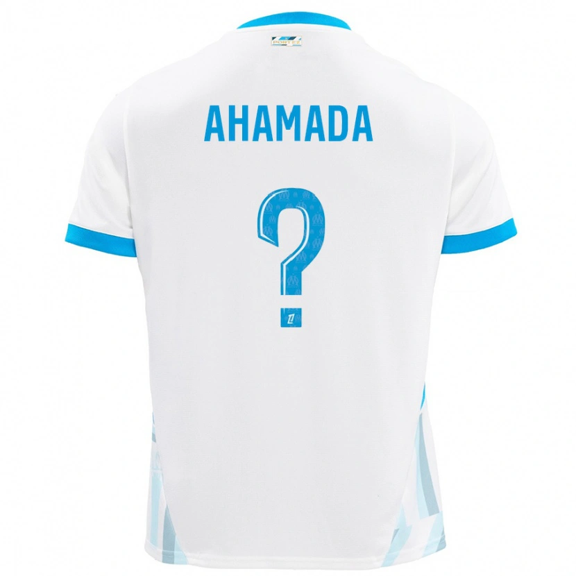 Danxen Kid Soiyir Ahamada #0 White Sky Blue Home Jersey 2024/25 T-Shirt