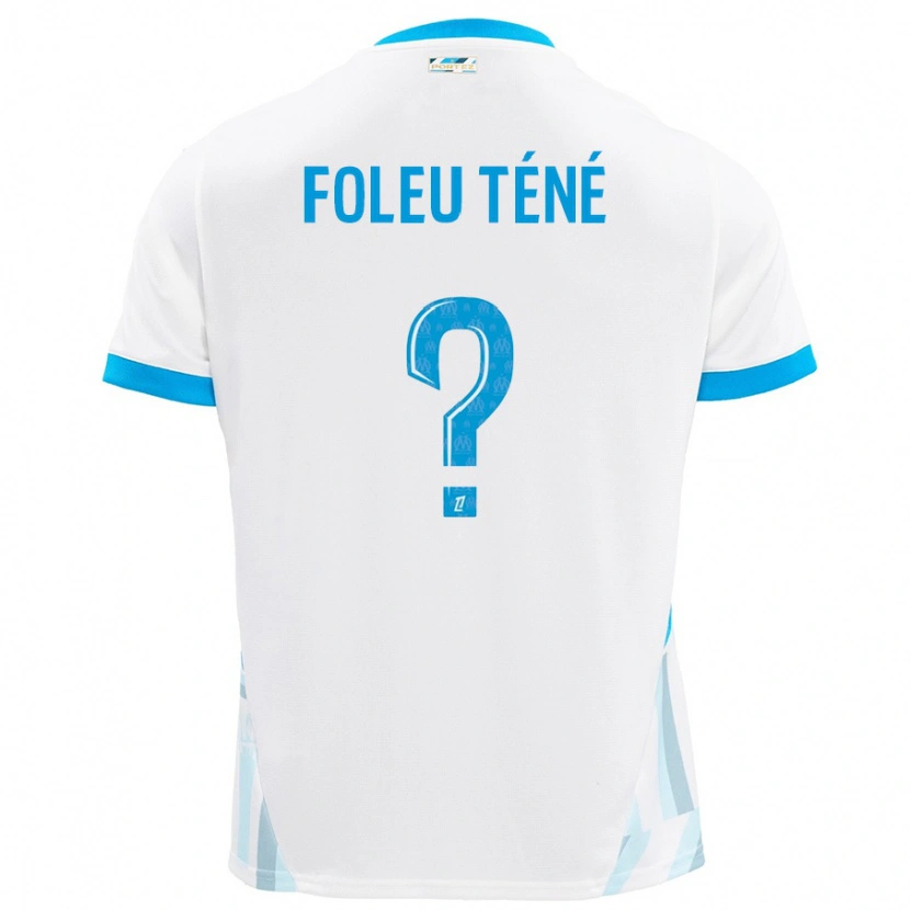 Danxen Kid Krys Foleu Téné #0 White Sky Blue Home Jersey 2024/25 T-Shirt