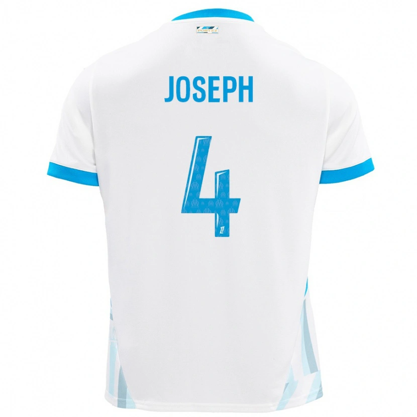 Danxen Kid Tabita Joseph #4 White Sky Blue Home Jersey 2024/25 T-Shirt