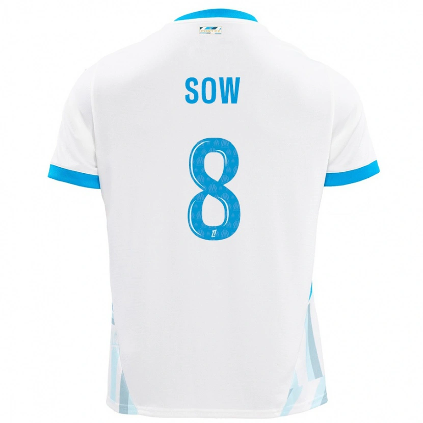 Danxen Kid Mbayang Sow #8 White Sky Blue Home Jersey 2024/25 T-Shirt