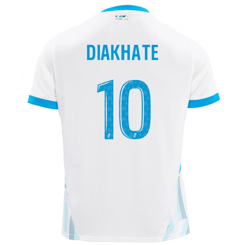 Danxen Kid Ndeye Awa Diakhaté #10 White Sky Blue Home Jersey 2024/25 T-Shirt