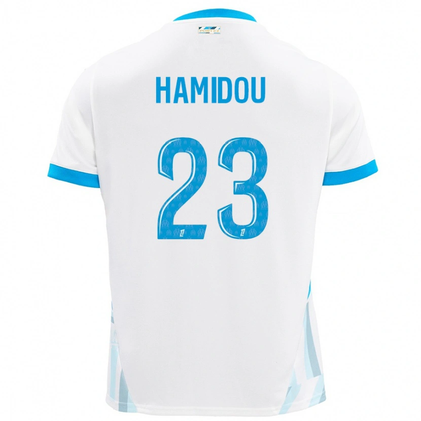 Danxen Kid Jamila Hamidou #23 White Sky Blue Home Jersey 2024/25 T-Shirt