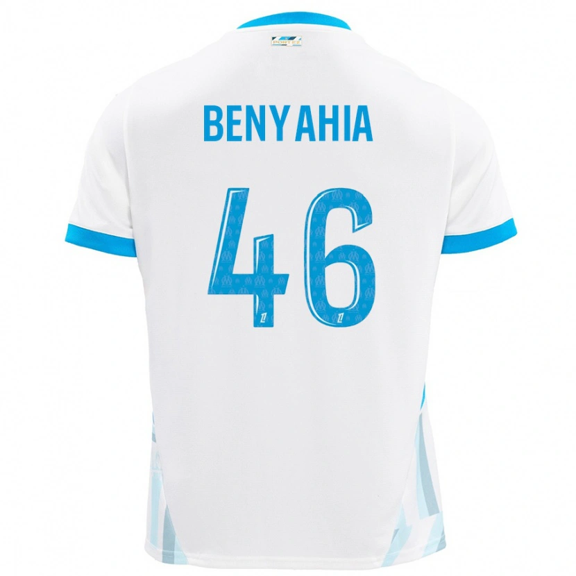 Danxen Kid Aylan Benyahia-Tani #46 White Sky Blue Home Jersey 2024/25 T-Shirt