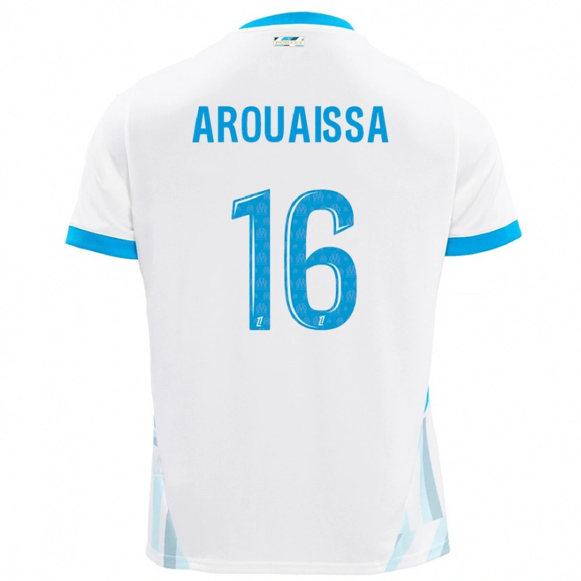 Danxen Kid Ines Arouaissa #16 White Sky Blue Home Jersey 2024/25 T-Shirt