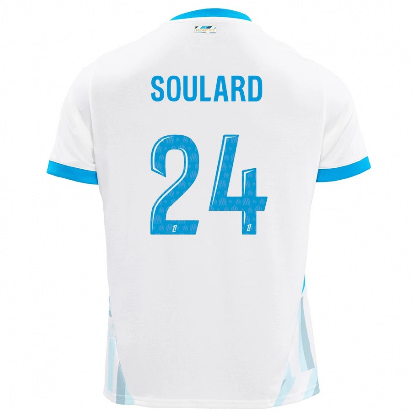 Danxen Kid Amandine Soulard #24 White Sky Blue Home Jersey 2024/25 T-Shirt