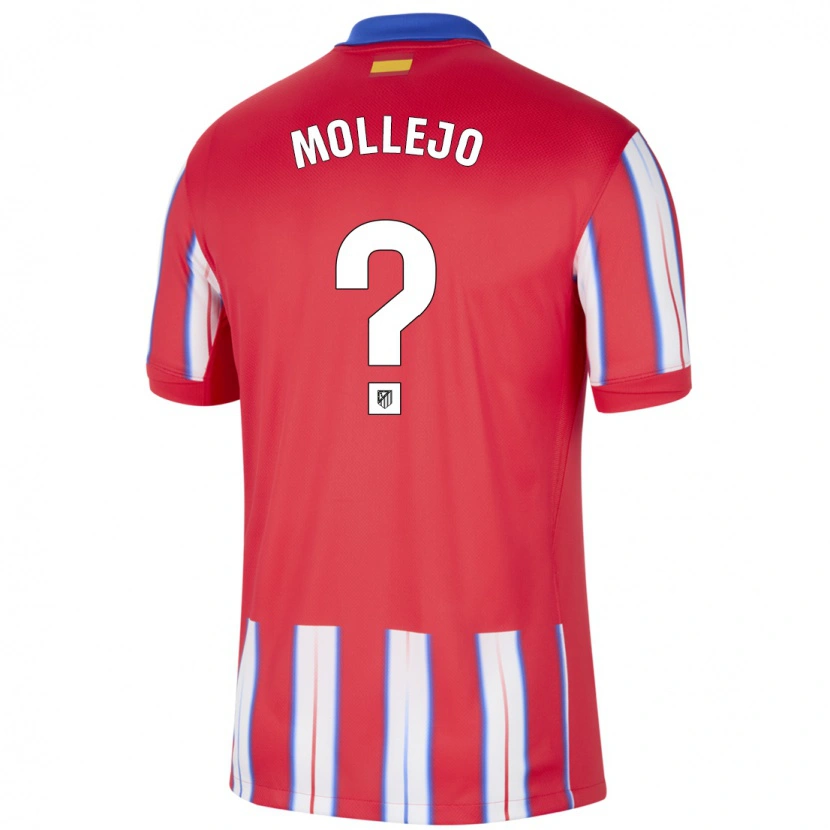 Danxen Kid Víctor Mollejo #0 Red White Blue Home Jersey 2024/25 T-Shirt