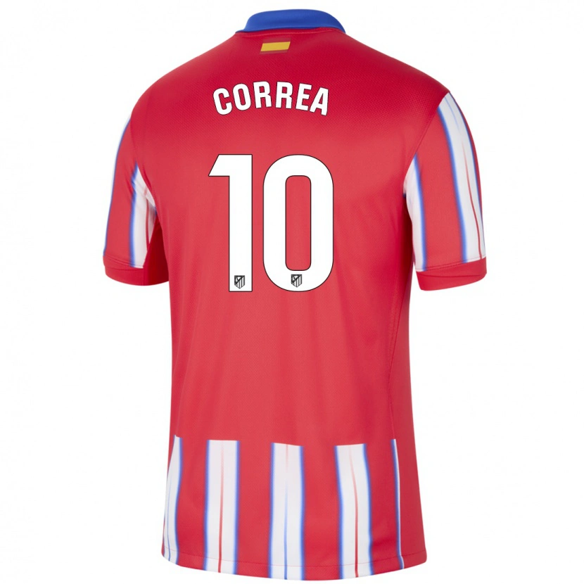 Danxen Kid Ángel Correa #10 Red White Blue Home Jersey 2024/25 T-Shirt