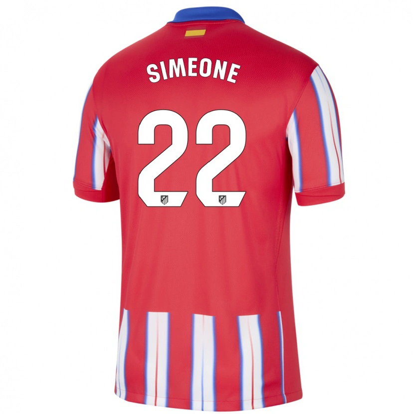 Danxen Kid Giuliano Simeone #22 Red White Blue Home Jersey 2024/25 T-Shirt