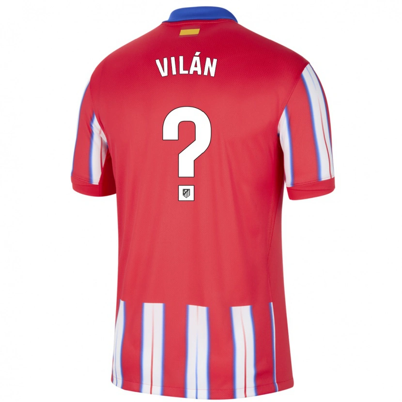 Danxen Kid David Vilán #0 Red White Blue Home Jersey 2024/25 T-Shirt