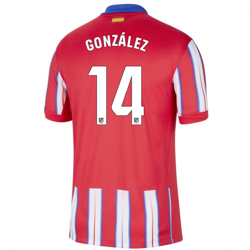 Danxen Kid Joaquín González #14 Red White Blue Home Jersey 2024/25 T-Shirt