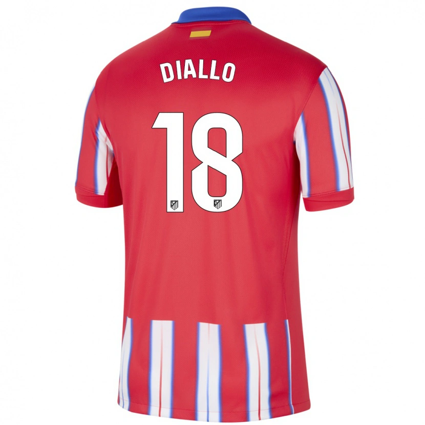 Danxen Kid Selu Diallo #18 Red White Blue Home Jersey 2024/25 T-Shirt