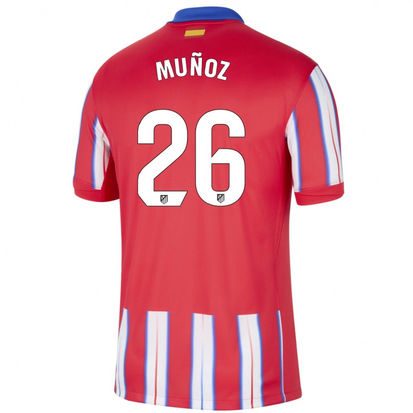 Danxen Kid Izan Muñoz #26 Red White Blue Home Jersey 2024/25 T-Shirt