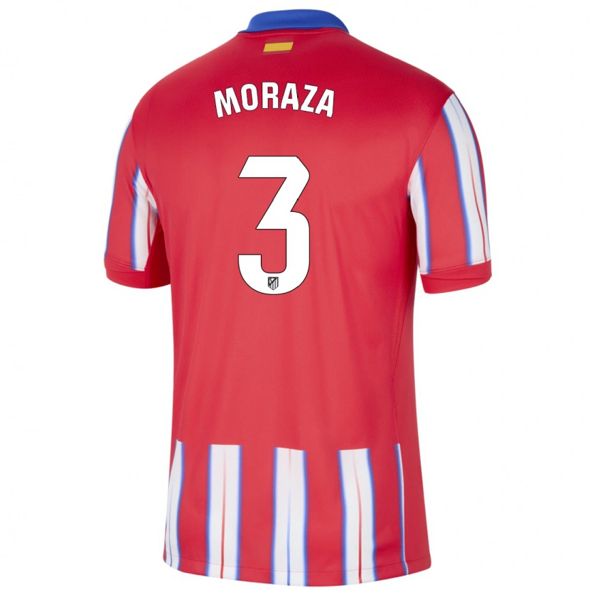 Danxen Kid Ainhoa Moraza #3 Red White Blue Home Jersey 2024/25 T-Shirt