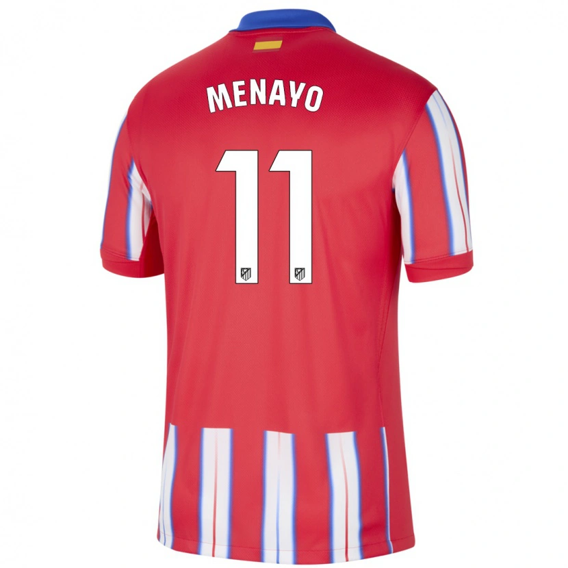 Danxen Kid Carmen Menayo #11 Red White Blue Home Jersey 2024/25 T-Shirt