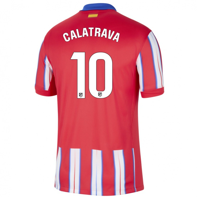 Danxen Kid Álex Calatrava #10 Red White Blue Home Jersey 2024/25 T-Shirt