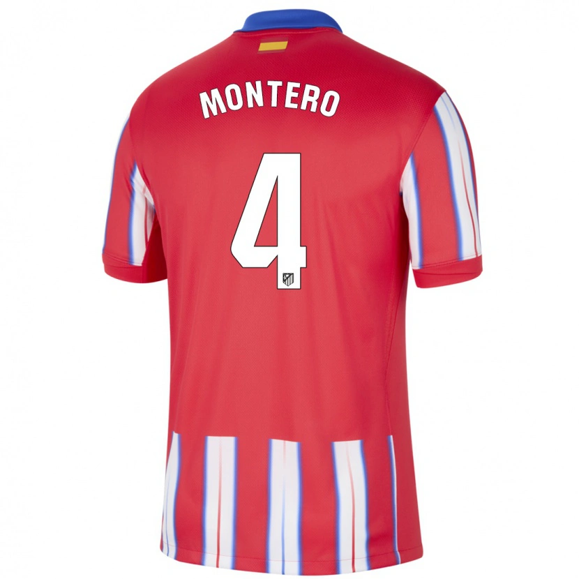 Danxen Kid Francisco Montero #4 Red White Blue Home Jersey 2024/25 T-Shirt