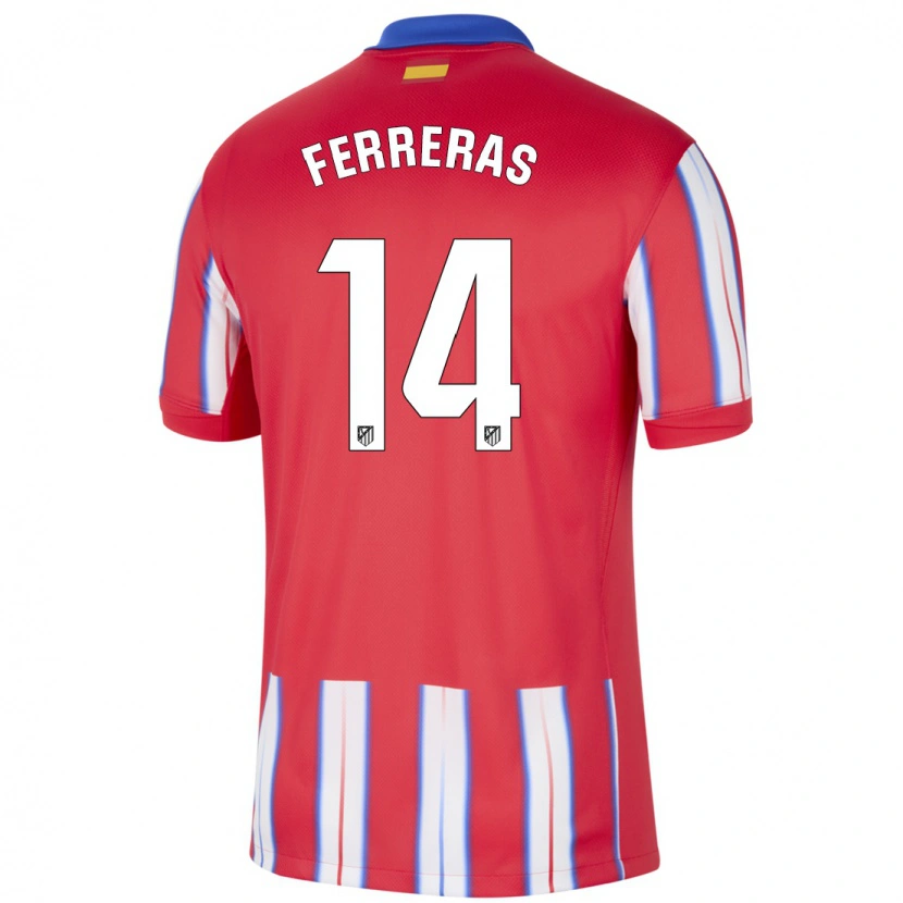 Danxen Kid Adrian Ferreras #14 Red White Blue Home Jersey 2024/25 T-Shirt