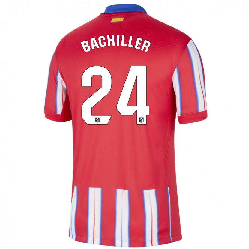 Danxen Kid Iker Bachiller #24 Red White Blue Home Jersey 2024/25 T-Shirt