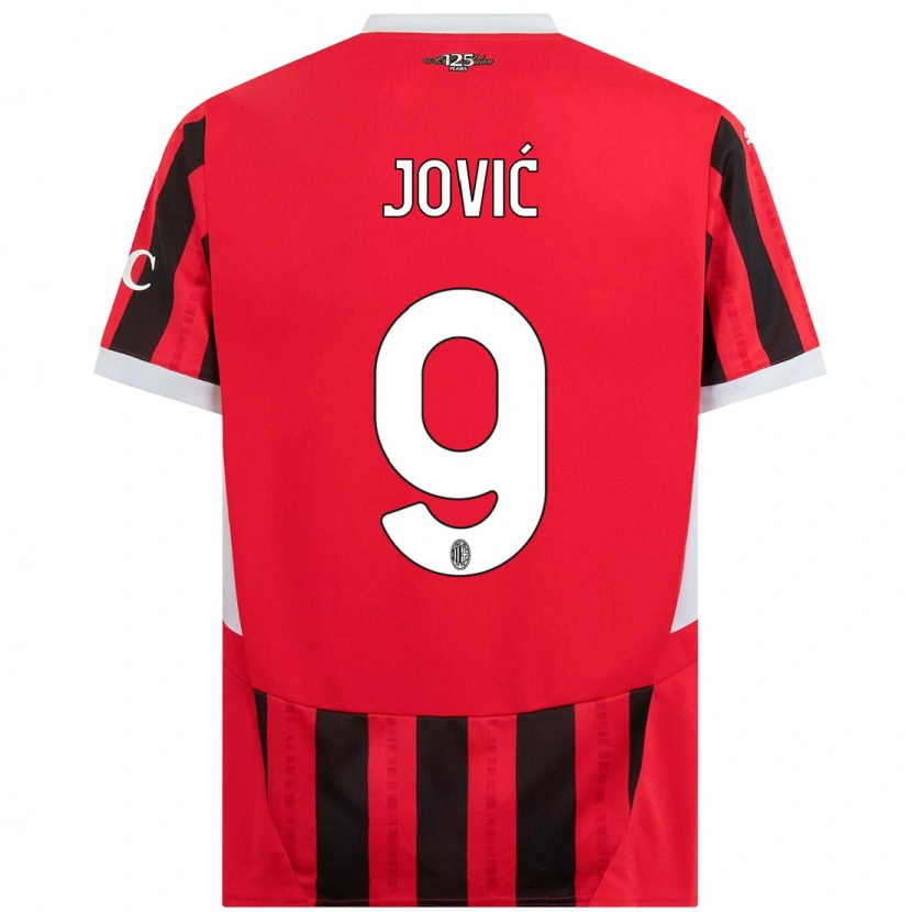 Danxen Kid Luka Jović #9 Red Black Home Jersey 2024/25 T-Shirt