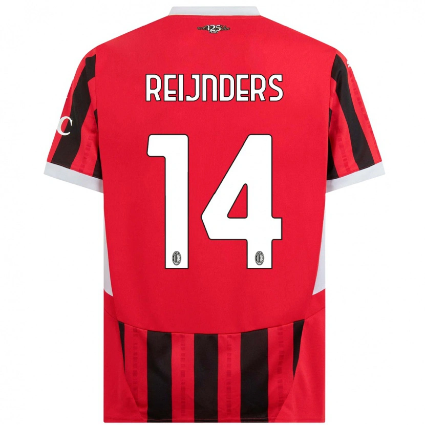 Danxen Kid Tijjani Reijnders #14 Red Black Home Jersey 2024/25 T-Shirt