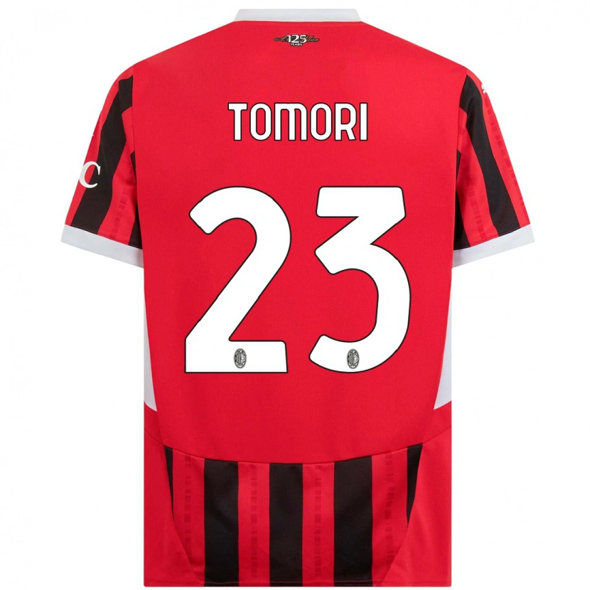 Danxen Kid Fikayo Tomori #23 Red Black Home Jersey 2024/25 T-Shirt