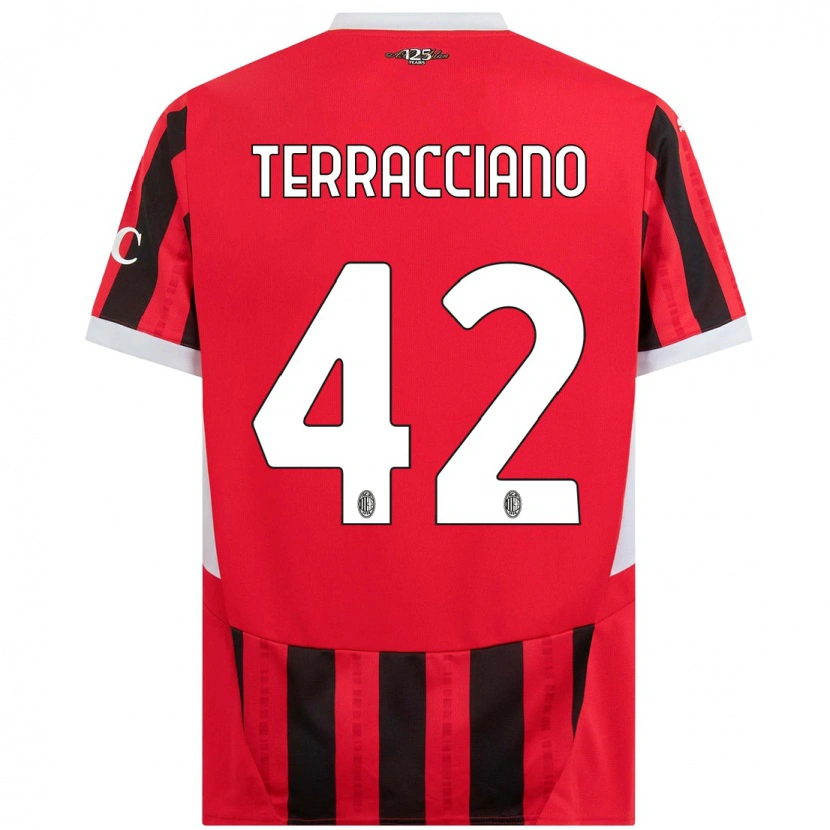 Danxen Kid Filippo Terracciano #42 Red Black Home Jersey 2024/25 T-Shirt