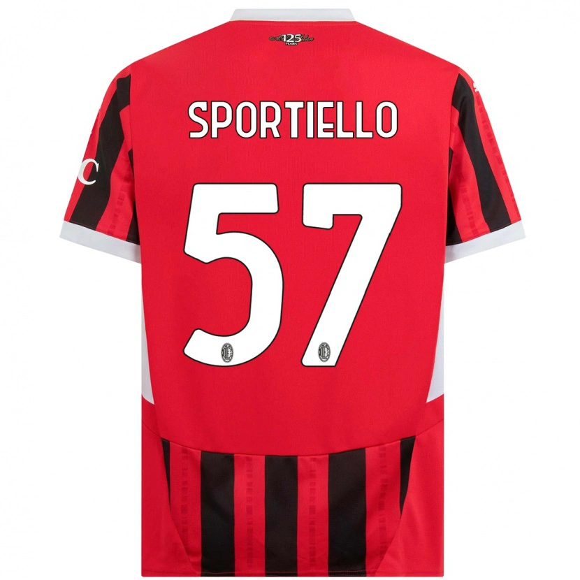 Danxen Kid Marco Sportiello #57 Red Black Home Jersey 2024/25 T-Shirt