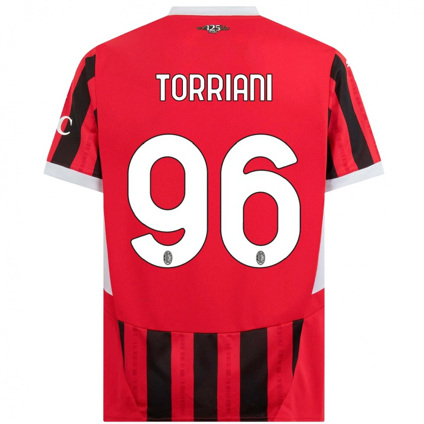 Danxen Kid Lorenzo Torriani #96 Red Black Home Jersey 2024/25 T-Shirt