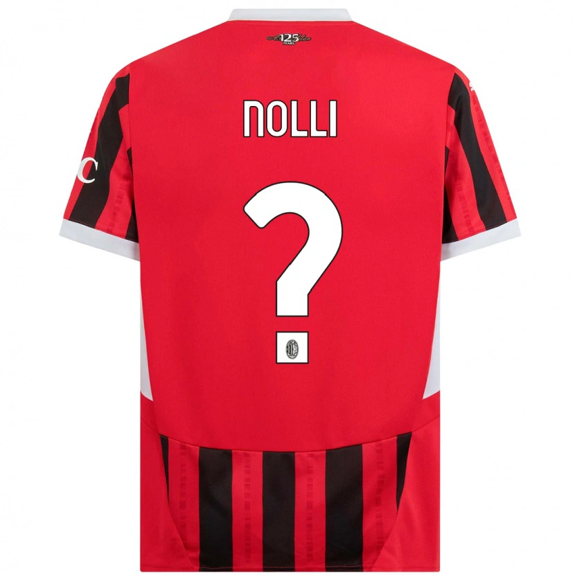 Danxen Kid Luca Nolli #0 Red Black Home Jersey 2024/25 T-Shirt