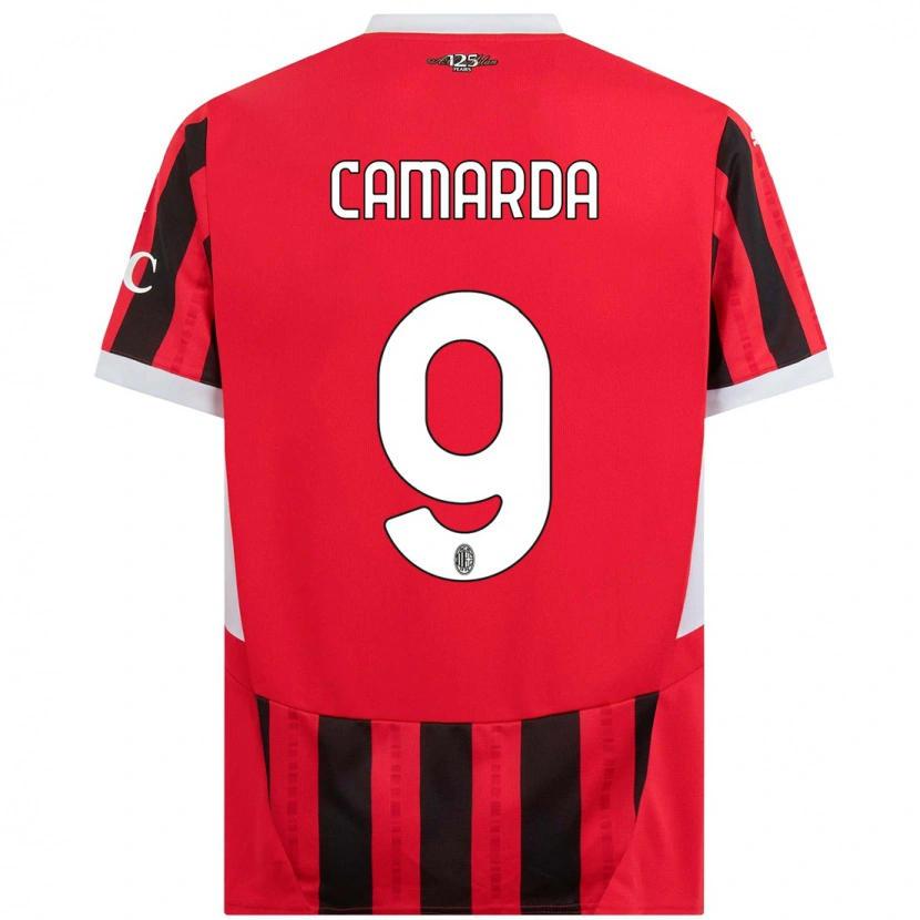 Danxen Kid Francesco Camarda #9 Red Black Home Jersey 2024/25 T-Shirt