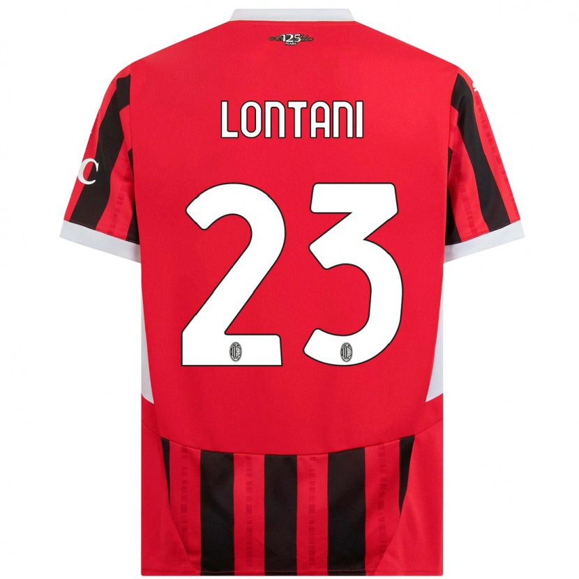 Danxen Kid Simone Lontani #23 Red Black Home Jersey 2024/25 T-Shirt