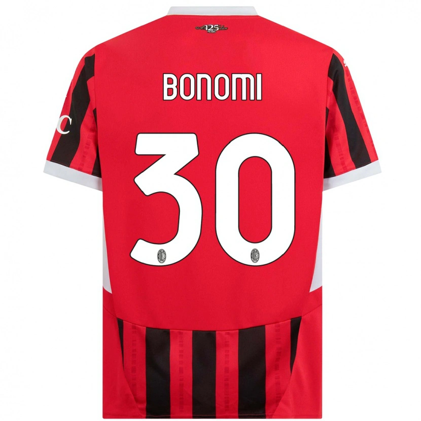 Danxen Kid Alessandro Bonomi #30 Red Black Home Jersey 2024/25 T-Shirt