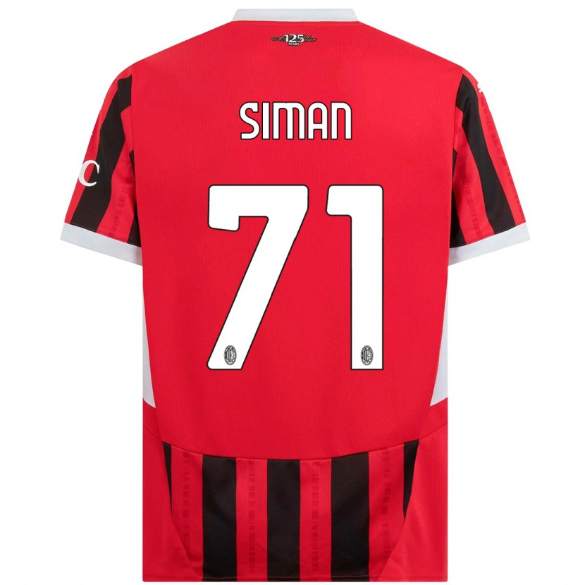 Danxen Kid Alexandru Șiman #71 Red Black Home Jersey 2024/25 T-Shirt