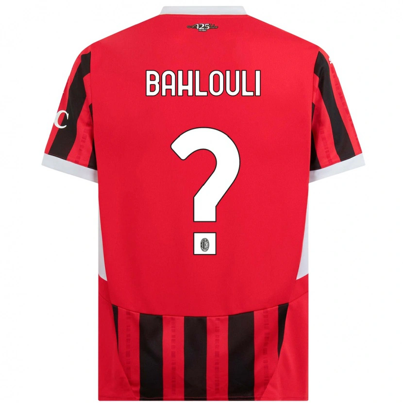 Danxen Kid Nesrine Bahlouli #0 Red Black Home Jersey 2024/25 T-Shirt