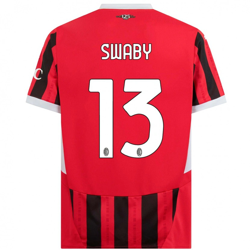 Danxen Kid Allyson Swaby #13 Red Black Home Jersey 2024/25 T-Shirt