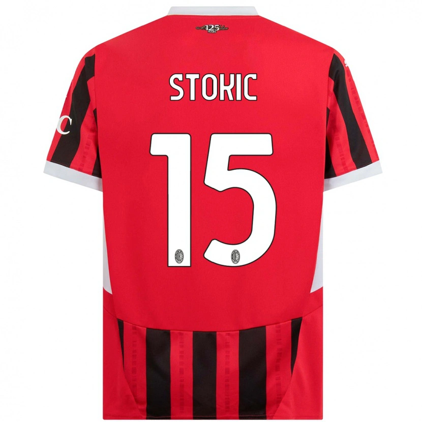 Danxen Kid Sara Stokić #15 Red Black Home Jersey 2024/25 T-Shirt