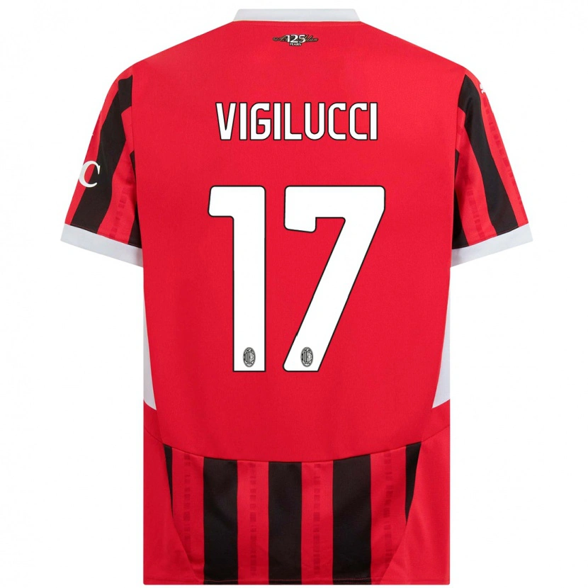 Danxen Kid Valery Vigilucci #17 Red Black Home Jersey 2024/25 T-Shirt