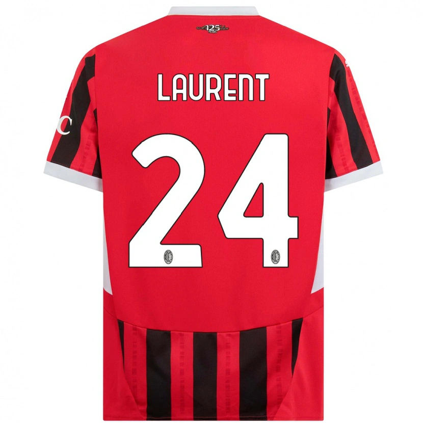 Danxen Kid Emelyne Laurent #24 Red Black Home Jersey 2024/25 T-Shirt