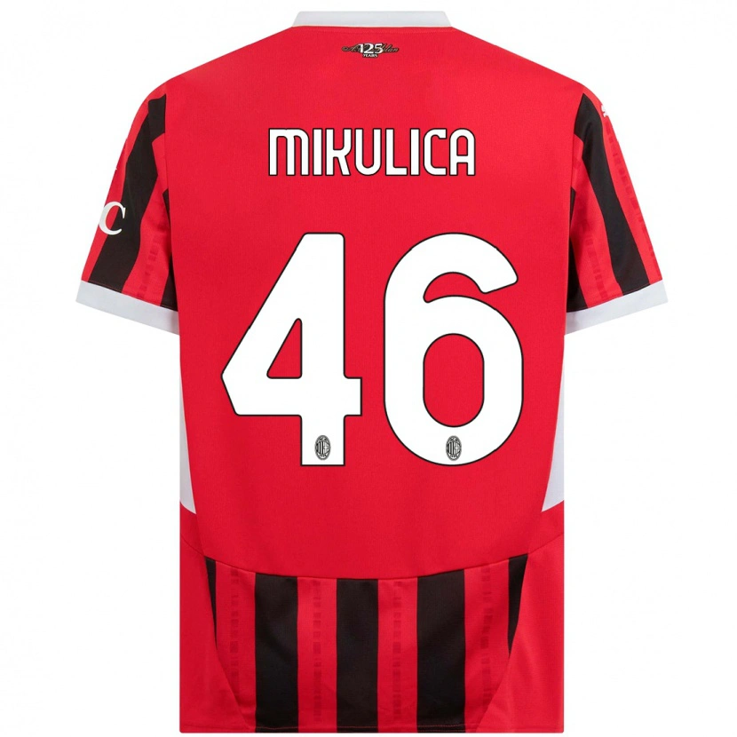 Danxen Kid Petra Mikulica #46 Red Black Home Jersey 2024/25 T-Shirt