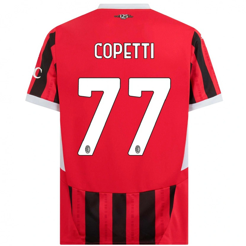 Danxen Kid Matilde Copetti #77 Red Black Home Jersey 2024/25 T-Shirt