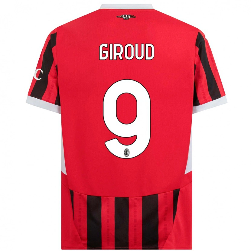 Danxen Kid Olivier Giroud #9 Red Black Home Jersey 2024/25 T-Shirt