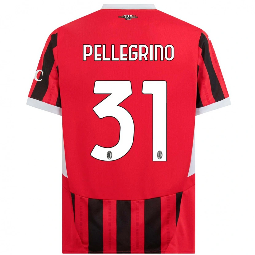 Danxen Kid Marco Pellegrino #31 Red Black Home Jersey 2024/25 T-Shirt