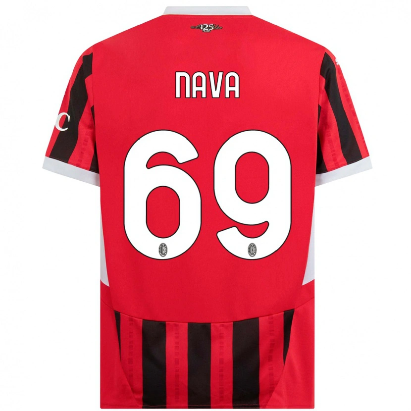 Danxen Kid Lapo Nava #69 Red Black Home Jersey 2024/25 T-Shirt