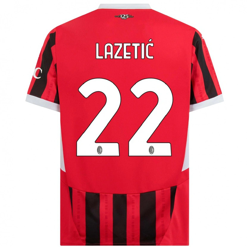 Danxen Kid Marko Lazetic #22 Red Black Home Jersey 2024/25 T-Shirt