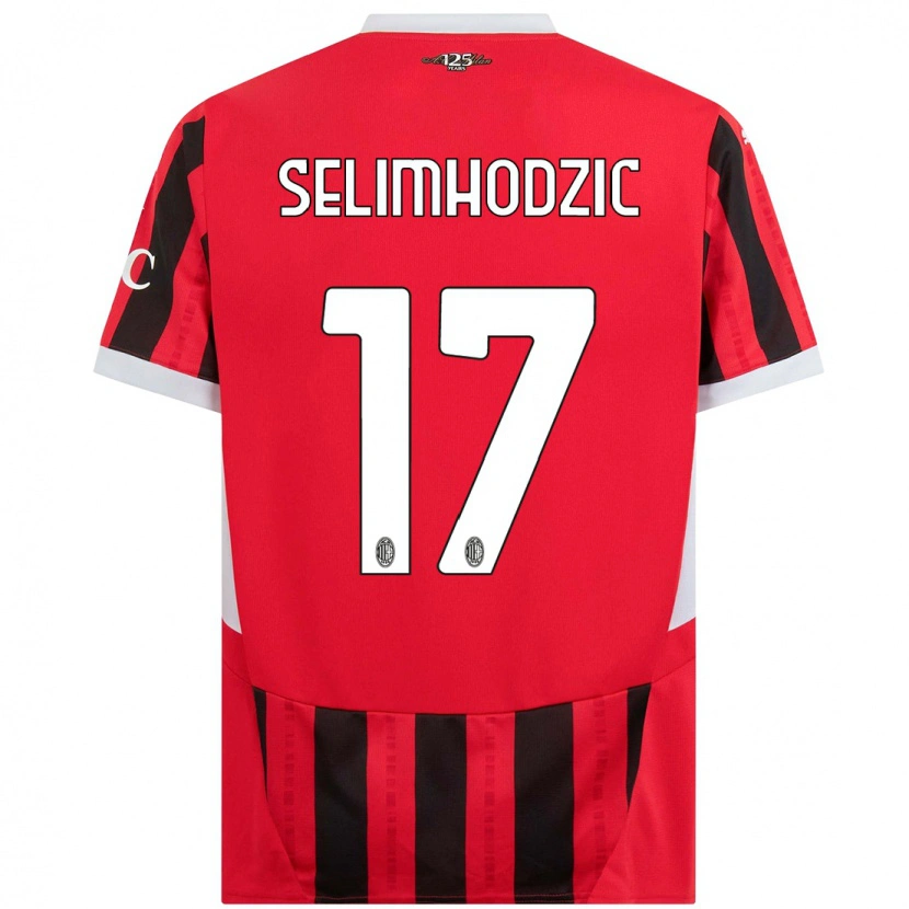 Danxen Kid Noa Selimhodzic #17 Red Black Home Jersey 2024/25 T-Shirt