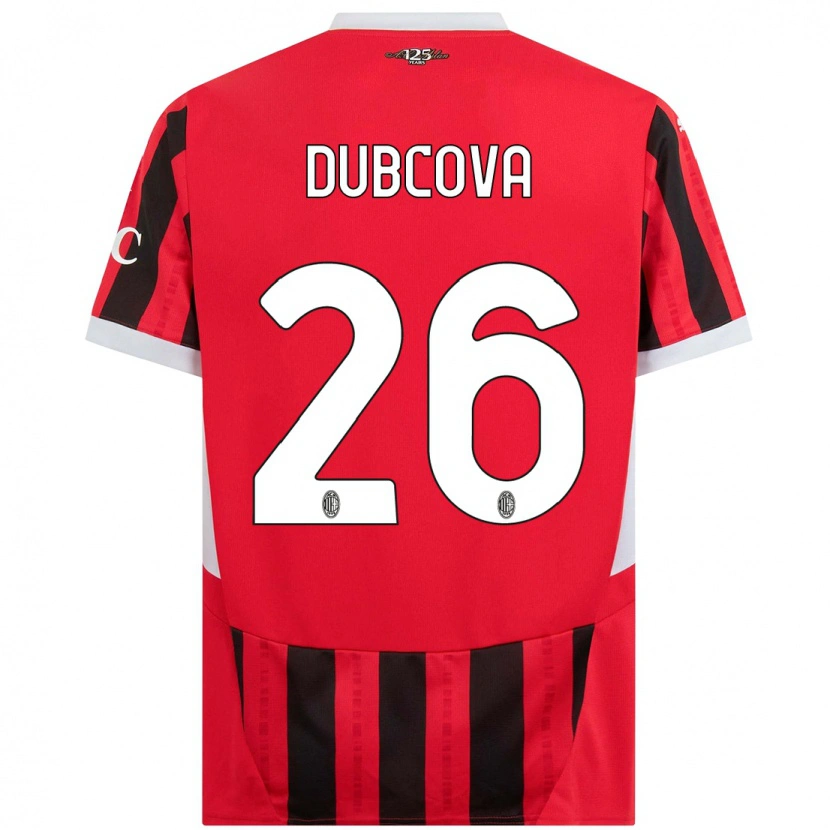 Danxen Kid Michaela Dubcova #26 Red Black Home Jersey 2024/25 T-Shirt