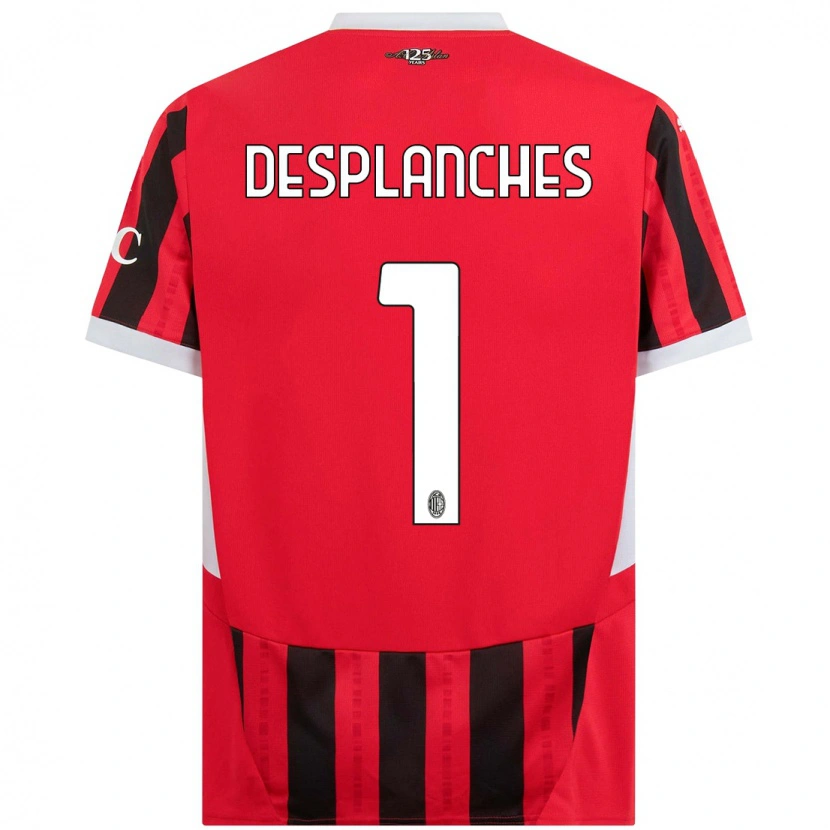 Danxen Kid Sebastiano Desplanches #1 Red Black Home Jersey 2024/25 T-Shirt