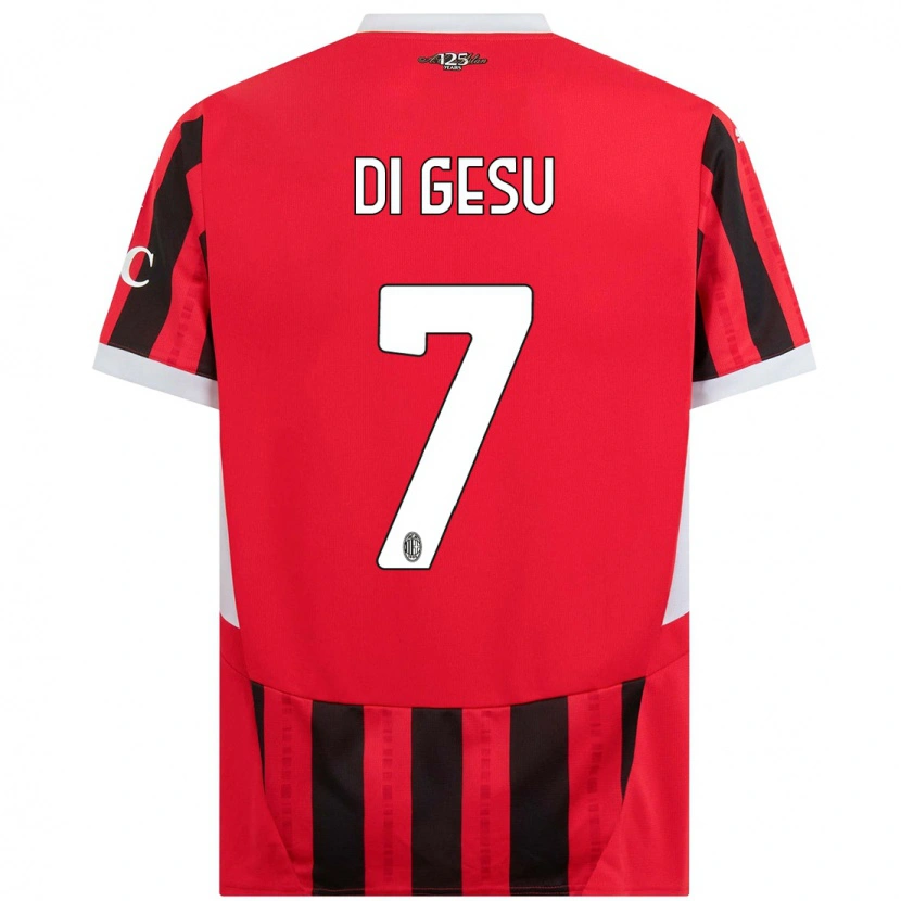 Danxen Kid Enrico Di Gesu #7 Red Black Home Jersey 2024/25 T-Shirt