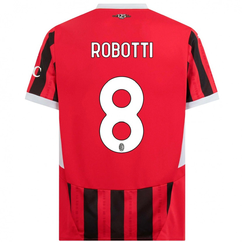 Danxen Kid Giovanni Robotti #8 Red Black Home Jersey 2024/25 T-Shirt