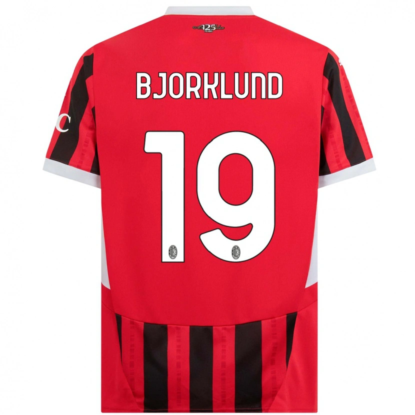 Danxen Kid Lukas Bjorklund #19 Red Black Home Jersey 2024/25 T-Shirt